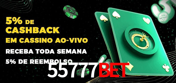 Promoções do cassino ao Vivo 55777BET