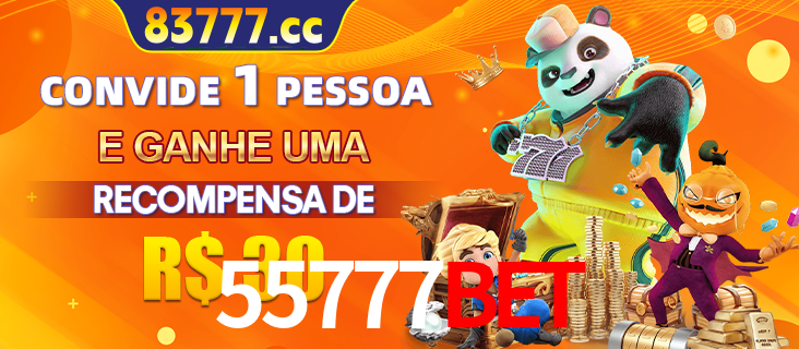 Banner institucional da 55777BET sobre parceria de marcas e criação de uma marca de excelência, apresentando os mascotes de jogos populares como o Fortune Tiger.