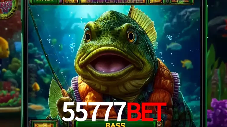 Personagem de peixe pescador do popular jogo de slot com tema de pescaria, uma das emocionantes opções de caça-níqueis para jogar e ganhar no cassino 55777BET.